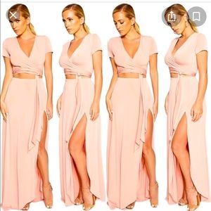 Naked wardrobe- tied to the flow set blush